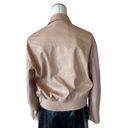 Levi's NWT  Women's Faux Leather Bomber with Laydown Collar In Color: Biscuit Photo 7