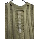 Micas NWT  Open Knit Long Sleeve Olive Green Maxi Dress Size Large Beachwear Photo 3