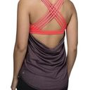 Lululemon  Free To Be Wild 2-in-1 Tank Top Black Cherry, Coral. Size 2 Photo 0