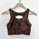 Varley  | Fay Sports Bra In Burnt Snake Print size Small Photo 2