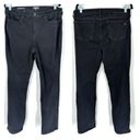 NYDJ  Women's High Rise Sheri Slim Straight Jeans Black Denim high rise Size 12 Photo 1