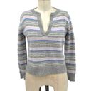 360 Cashmere  Rosa V Neck Sweater Heather Grey Multi Size XS Photo 1