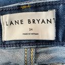 Lane Bryant  Women's 24 Wide Leg Medium Wash High Rise Denim Jeans Photo 2