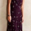 Tracy Reese NWT Anthropologie  Purple Beaded Silk Godet Slip Dress Midi Size 8 Photo 0