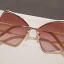 Zimmermann 💕💕 Empire Butterfly Sunglasses ~ Rose Gold Brown Gradient NWT Photo 6