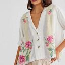 Free People  Big Blooms Floral Button Down Shirt Photo 0