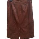 Chico's  Brown Faux Leather Pencil Skirt 0.5 Photo 1