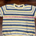 Christopher & Banks Vintage Yellow And Blue Short Sleeve Sweater  Photo 3