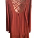 Love Riche Orange Dress Size Medium Long Sleeve Photo 1