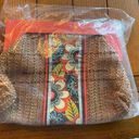 Vera Bradley NWT  Straw Clutch Flower Shower Photo 0