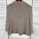 Coldwater Creek  Rainbow Confetti Cardigan Sweater Small Beige 3/4 Bell Sleeve Photo 7