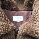 Francesca's Teddy bear fuzzy Sherpa jacket, size medium Photo 3