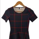 Divided H&M  Plaid  Short Sleeve Fit and Flare Dress, Womens Size 0 Photo 2