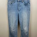 RE/DONE Redone High Rise Crop Straight Jeans Size 28 Light Wash Blue Denim Ankle Photo 0