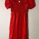 Isabel Maternity  Smocked Red Dress size Medium Photo 2