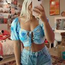 NWT Blue Summer Top Photo 0