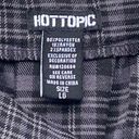 Hot Topic  Suspender Black & Gray Plaid Pleated Mini Skirt ~ Women's Size LARGE Photo 7