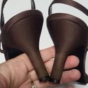 Nina  Gaie Brown Crystal/Satin Sandals Size 9 Photo 4