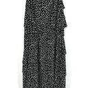 Danny & Nicole  size small black with‎ white polka dots sleeveless tiered dress Photo 1