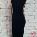 Rachel Roy Rachel  black vertical stripe panel cap sleeve midi dress size 2 Photo 5