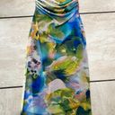 ZARA Strapless Watercolor Dress Photo 0