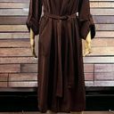 Daniel Rainn DR2  Long Woven Open Trench Coat Chestnut Nordstrom Large Photo 1