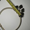 Trifari  Vintage Gold Tone Black Enamel Bow Necklace 17 3/4 Inch Photo 4