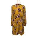 Xhilaration NWOT Gold Yellow Floral Long Sleeved Smocked Dress Photo 10