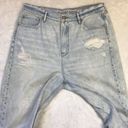 American Eagle Highest Rise 90s Boyfriend Jeans Cotton‎ Denim Size 14 Distressed Photo 12