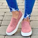 Soda Shoes Mauve Micro Suede Slip On Sneaky Photo 3