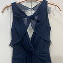 Badgley Mischka  Navy Blue Petunia Gown Size 4 US $795 Photo 3