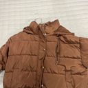 PacSun Cropped  Brown Puffer Jacket Photo 4