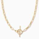 Madewell Gold tone Brushed Wheat Chain Toggle Necklace Photo 0