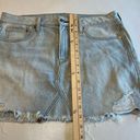 American Eagle  Womens Skirt SIze 10‎ Blue Denim Mini Distressed Mini Skirt Photo 8