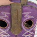 Durango 🚫SOLD🚫 Purple & Brown Embroidered Cowboy Boots with Rubber Bottoms Photo 4