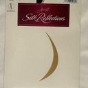 Hanes  Silk Reflections Silky Sheer Black Control Top Pantyhose Size CD NEW Photo 0