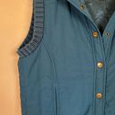 BCBGMAXAZRIA  Women's Snap Collared Vest Blue‎ Medium Photo 4