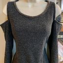 Juicy Couture Like new Charcoal Gray  peekaboo stretchy sweater. Photo 3