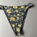 Abercrombie & Fitch  Lemon Print High Leg Cheeky Bikini Bottom sz M Photo 0