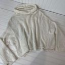 Free People  White Long Sleeve Cowl Neck Pullover Sweater Oversized Loose Size XS Photo 0