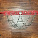 Hot Topic Red Faux Leather Chain Belt Photo 1