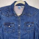 Krass&co Andrew &  Vintage Women’s Denim Button Down Shirt Photo 3