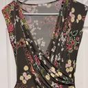 Soprano  flower print faux wrap dress in medium Photo 2