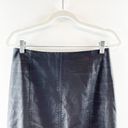 Free People  Modern Femme Faux Leather Vegan Mini Skirt Black 6 Photo 4