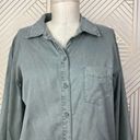 Stateside  Green Button-Down Supima Cotton Top Photo 1