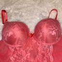 Daisy Fuentes Medium Coral Pink #Lace Bodysuit Photo 8