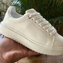 Soda White Vegan Leather Sneakers Photo 5