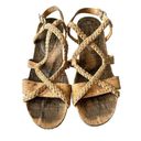 Baretraps  Mairi Wedge Sandals Women's 9 Tan Cork Platform Photo 1