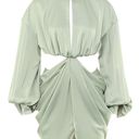 House Of CB 'Ileana' Pistachio Draped Cut Out Dress. Size small. Photo 7