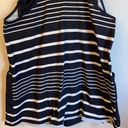 Free People NEW!  MOVEMENT Hot Shot Mini Dress SPRING STRIPE Black Tan/Ivory L Photo 6